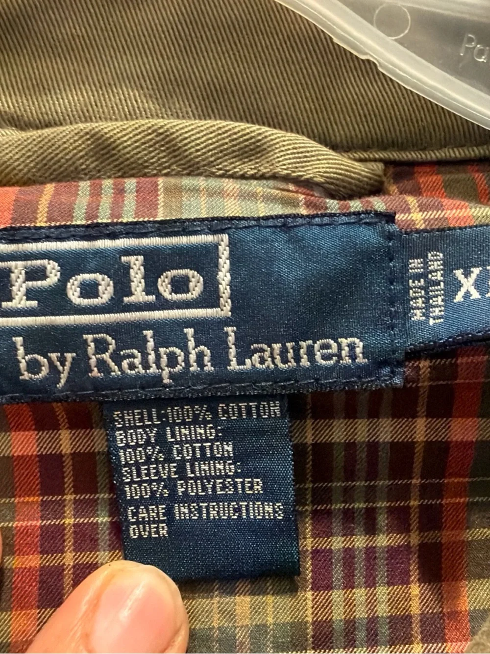 90s Polo Ralph Lauren Harrington jacket Logo Vintage Men's Olive Tone Size XL